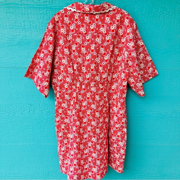 SEA NEW YORK DAISY PRINT BUTTON FRONT SHIRT DRESS ELBOW SLEEVES SIZE 16 NWT $350 - Picture 9 of 11